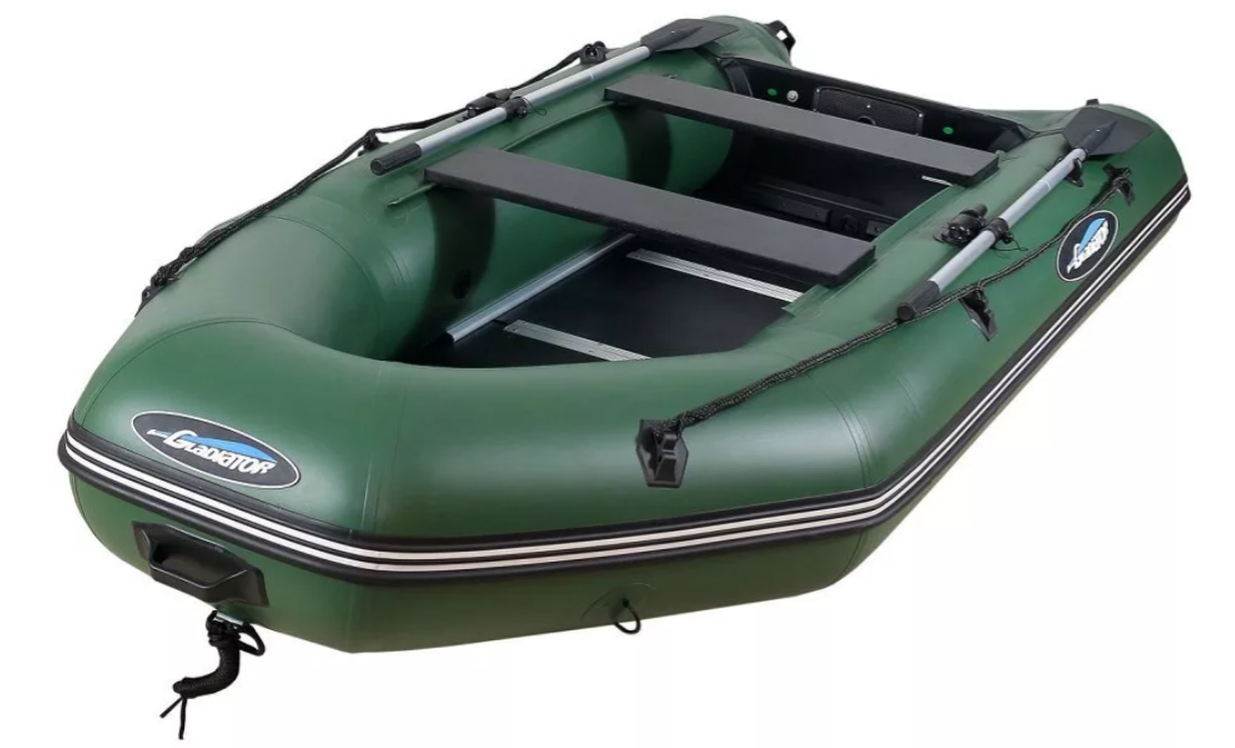 МОТОРНО-ГРЕБНАЯ ЛОДКА ПВХ GLADIATOR А 340 ТК С ФАНЕРНЫМ ПОЛОМ в Орске