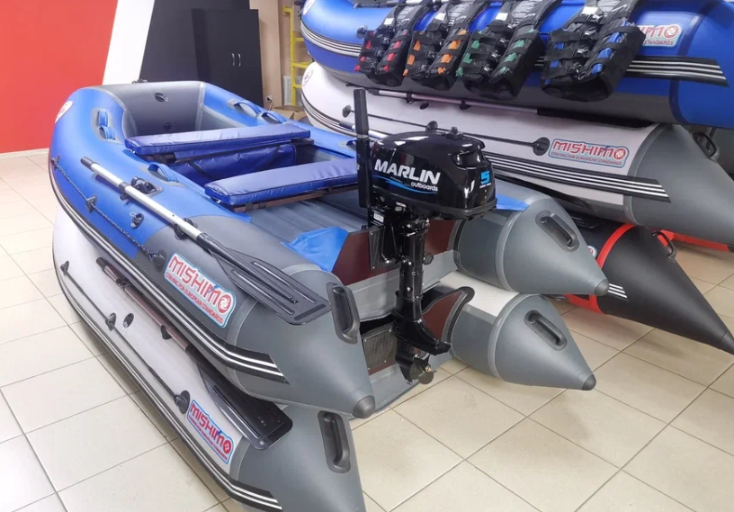 КОМПЛЕКТ ЛОДКА MISHIMO LITE 315 + МОТОР 5л.с в Орске