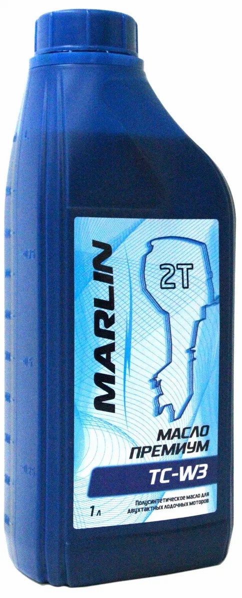 МАСЛО ПОЛУСИНТЕТИЧЕСКОЕ MARLIN ПРЕМИУМ 2Т, TC-W3, 1 ЛИТР в Орске