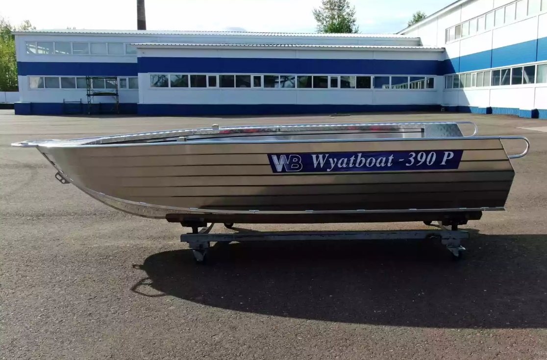 Алюминиевая лодка Wyatboat-390РМ увеличенный борт в Орске