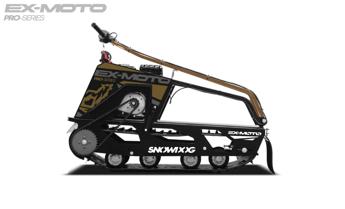 Мотобуксировщик EX-MOTO SNOWDOG S380 8л.с. в Орске