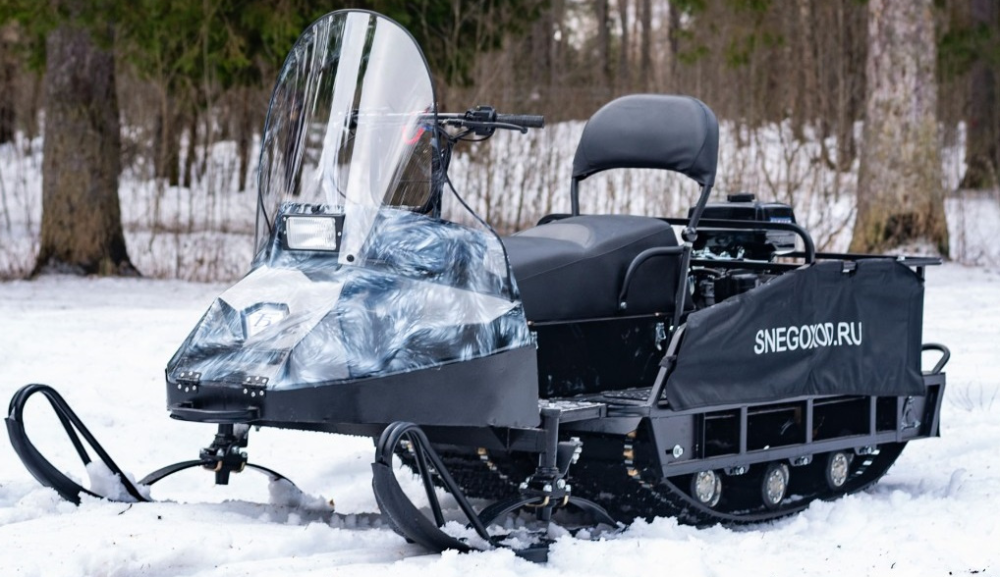 Миниснегоход Бурлак Егерь Экспедитор 15 л.с. , реверс, тормоз, капот белый в Орске