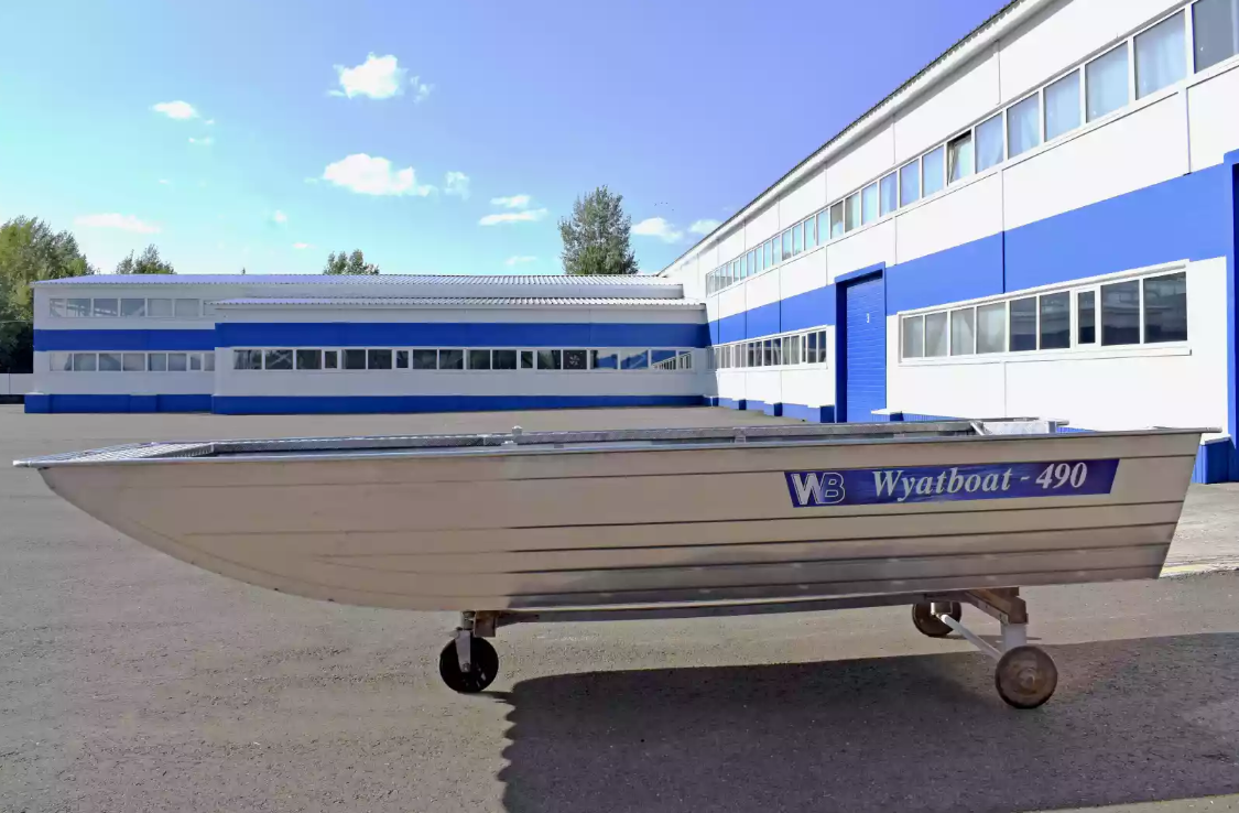 Алюминиевая лодка Wyatboat-490 Jonboat в Орске