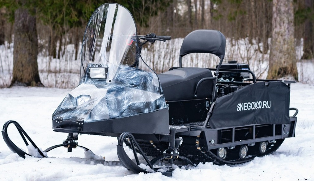 Миниснегоход Бурлак Егерь Экспедитор 15 л.с. , реверс, тормоз, капот белый в Орске
