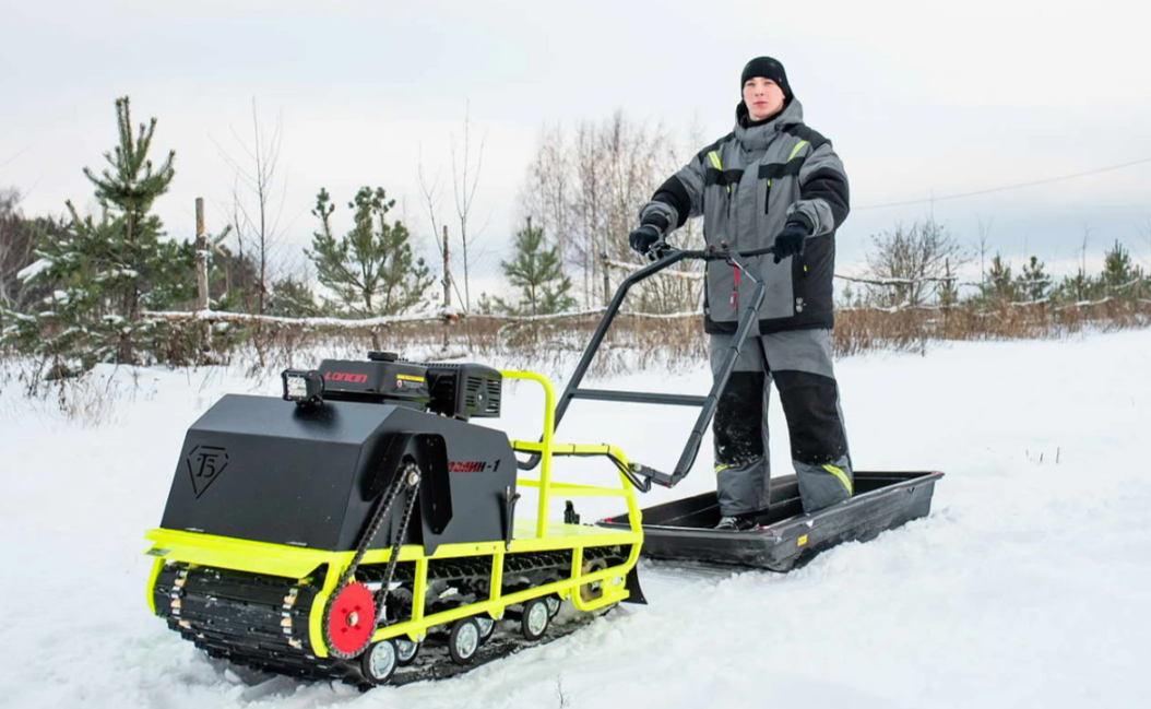 Мотобуксировщик Бурлак ХОЗЯИН-1 (капот ткань) в Орске