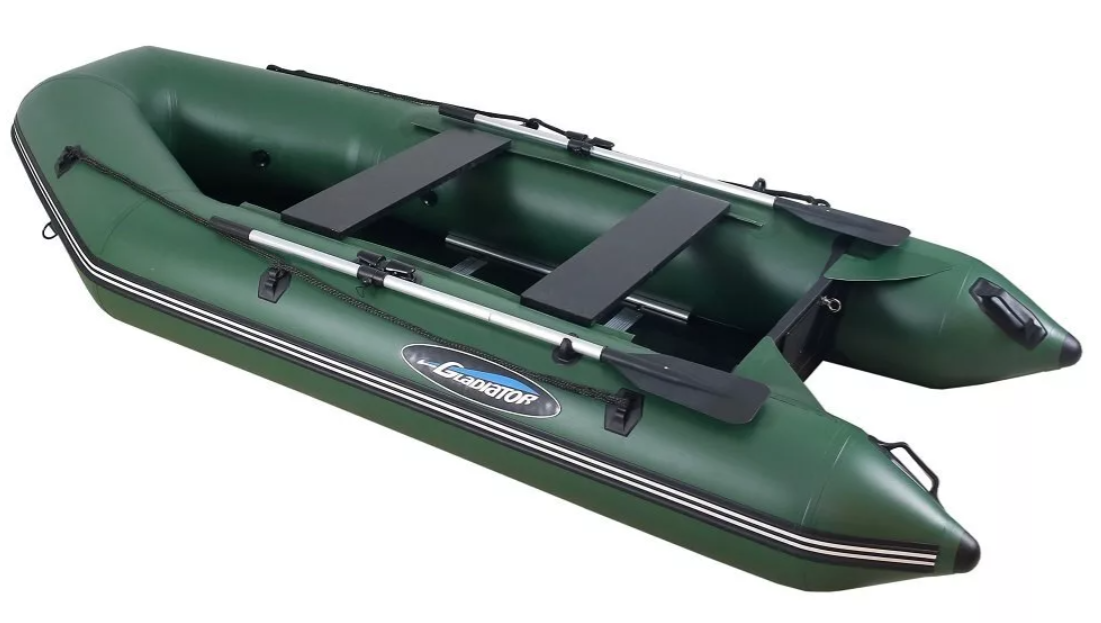 МОТОРНО-ГРЕБНАЯ ЛОДКА ПВХ GLADIATOR А 340 ТК С ФАНЕРНЫМ ПОЛОМ в Орске