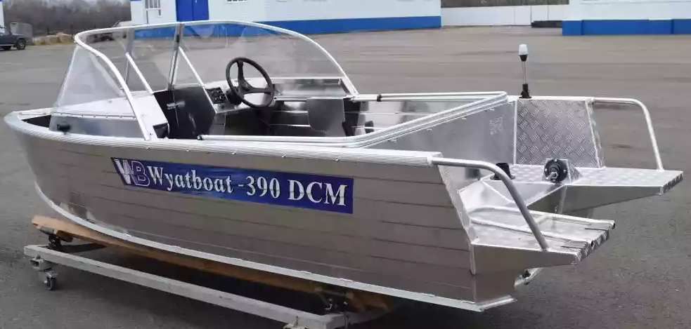 Алюминиевая лодка Wyatboat-390 DCM Увеличенный борт в Орске