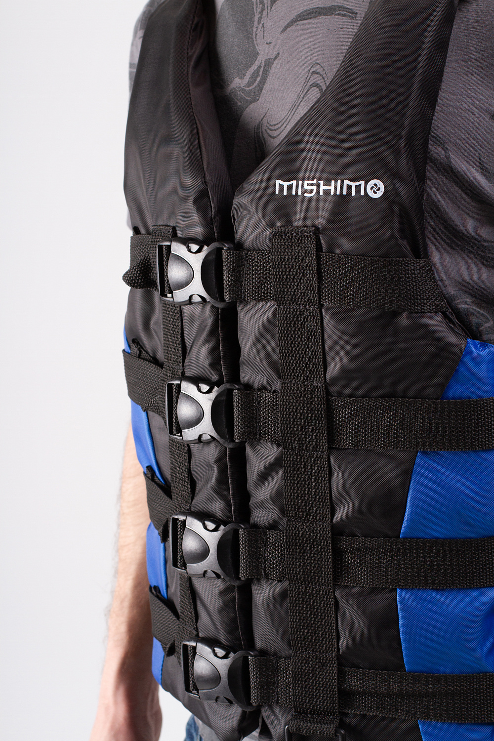 Жилет спасательный MISHIMO PRO Премиум качества Черно-синий в Орске