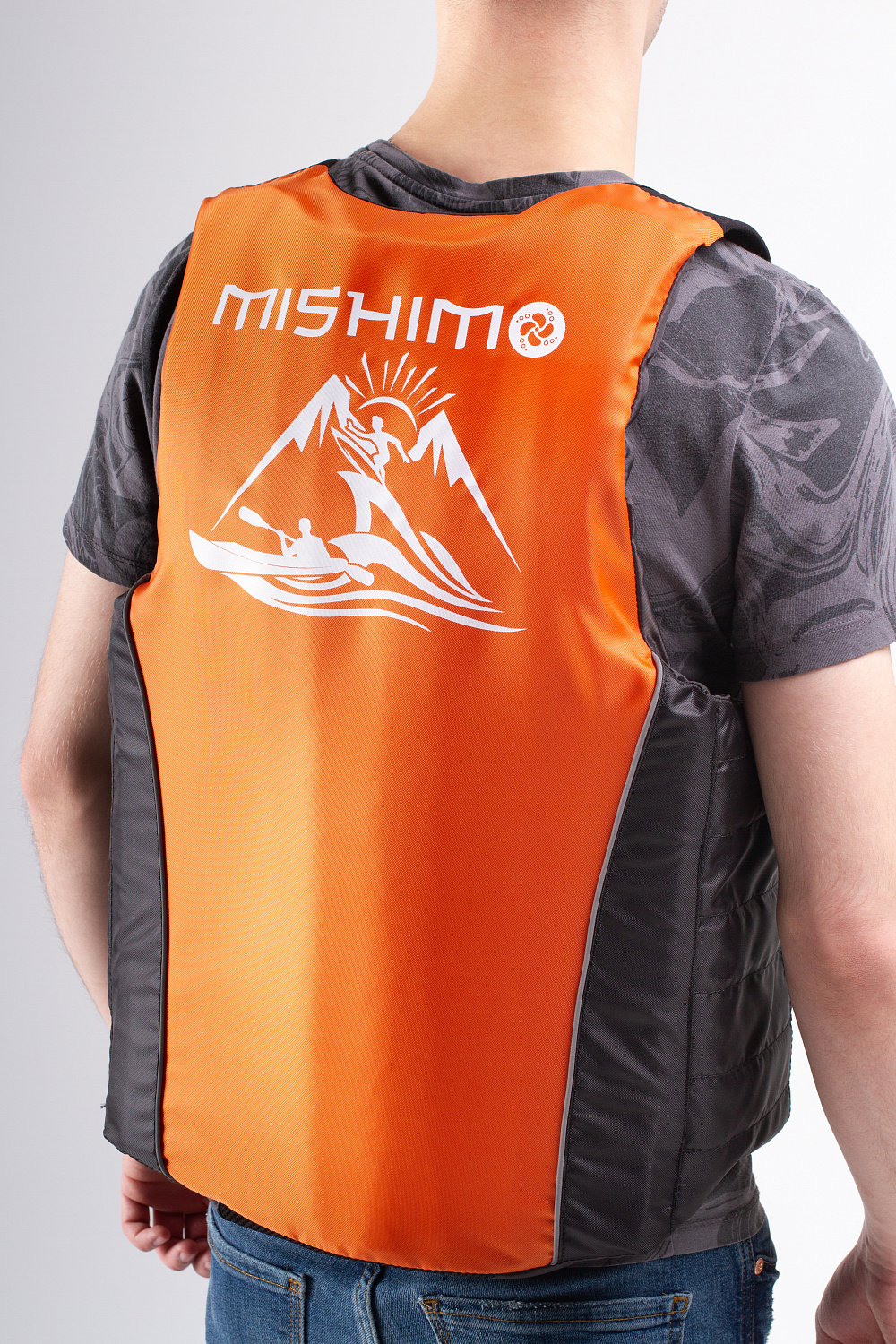 Жилет спасательный MISHIMO PRO Премиум качества Черно-оранжевый в Орске